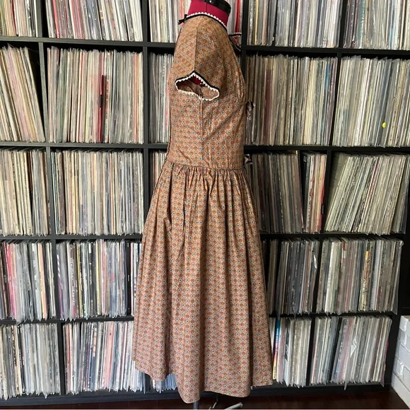 vintage 40s 50s calico dress bows 🤎🖤🤎 - Picture 7 of 11